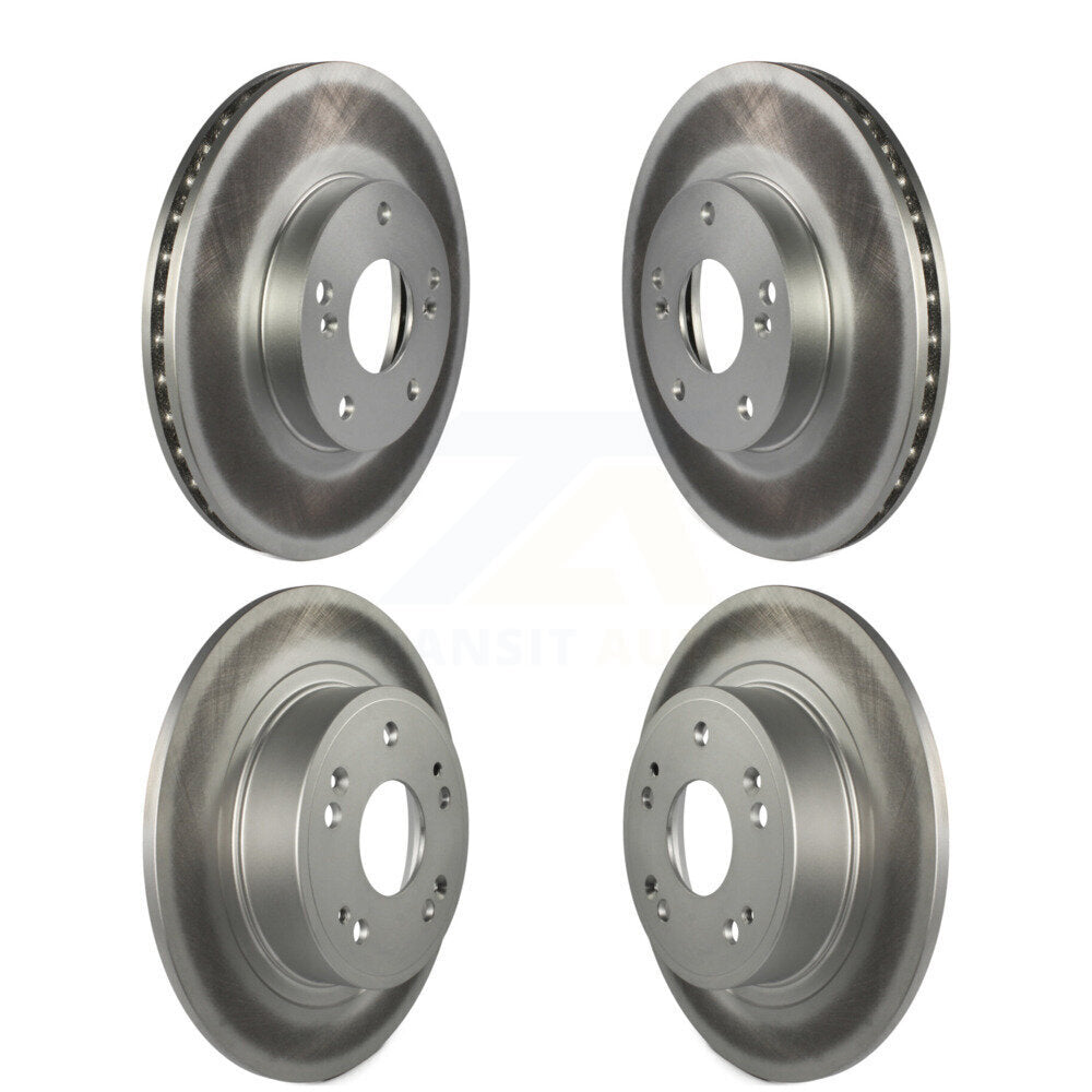 Coated Disc Brake Rotors Front Rear Kit For Honda Accord