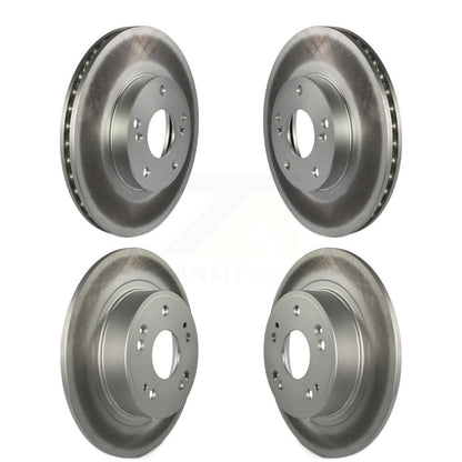 Coated Disc Brake Rotors Front Rear Kit For Honda Accord