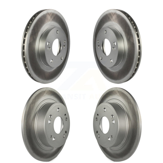 Coated Disc Brake Rotors Front Rear Kit For Honda Accord