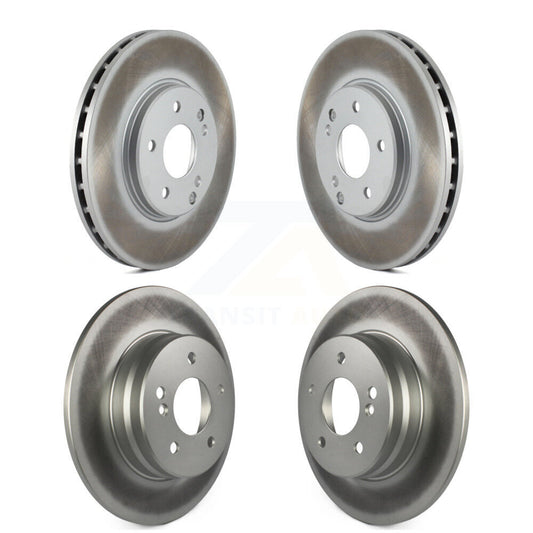 Coated Brake Rotor Front Rear Kit For Mercedes-Benz CLK320 E320 C280 C240 CLK350