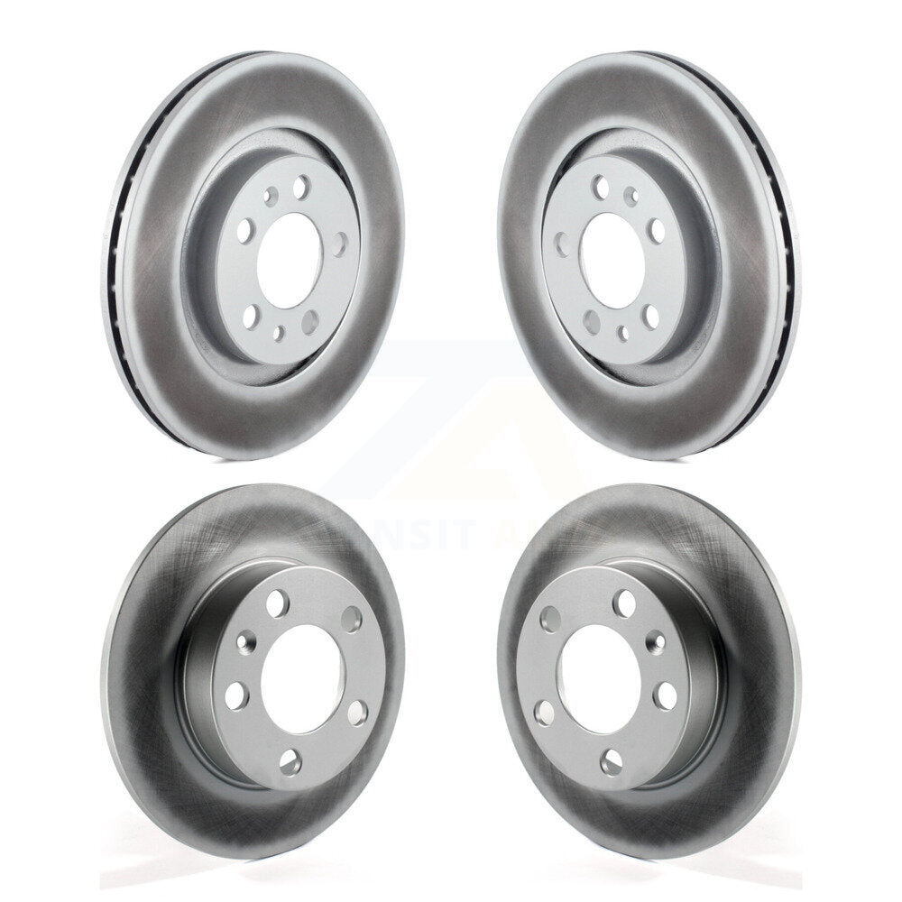 Coated Disc Brake Rotors Front Rear Kit For Volkswagen Jetta Golf Beetle City