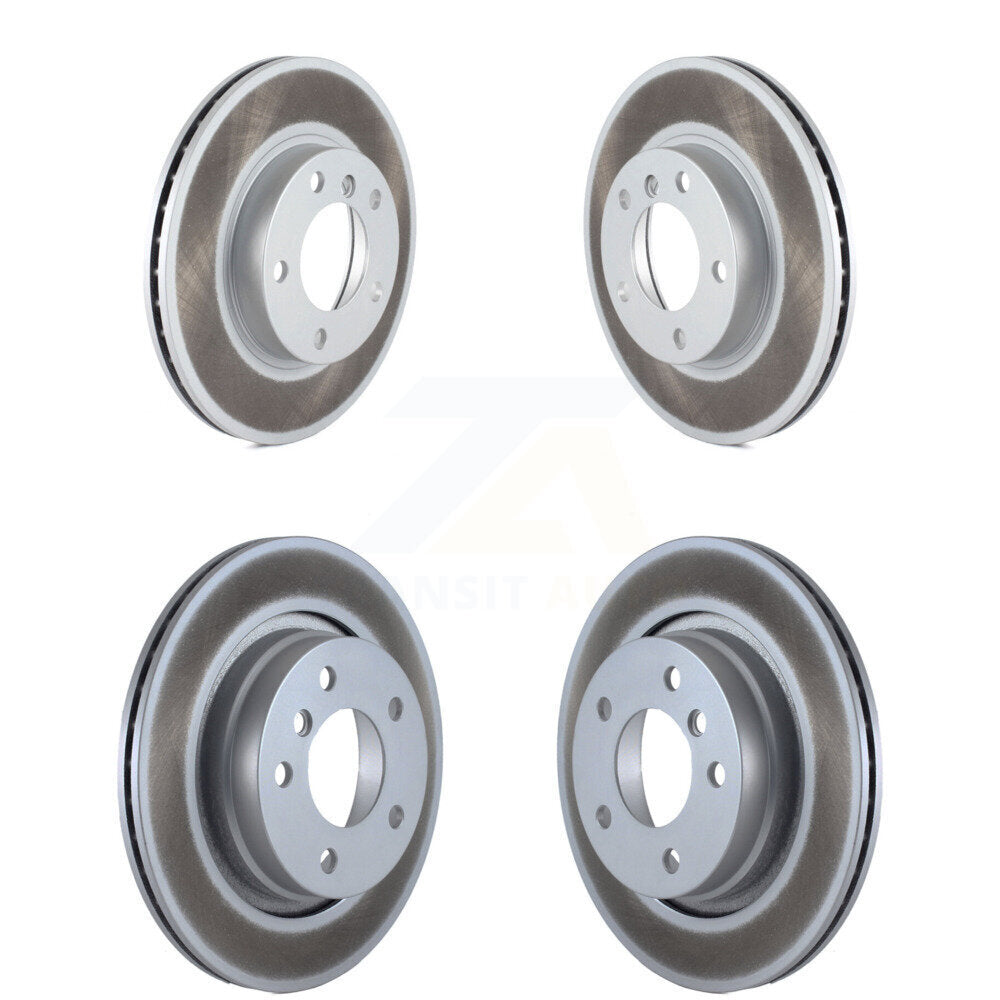 Coated Disc Brake Rotors Front Rear Kit For BMW 328i 328is