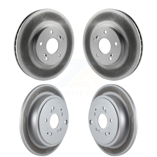 Coated Disc Brake Rotors Front Rear Kit For Honda Pilot Acura MDX