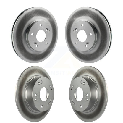 Coated Disc Brake Rotors Front Rear Kit For Honda Accord Acura TSX