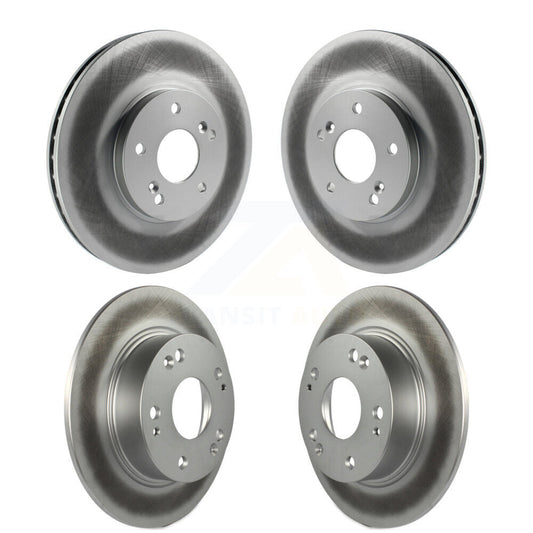 Coated Disc Brake Rotors Front Rear Kit For Honda Accord Acura TSX