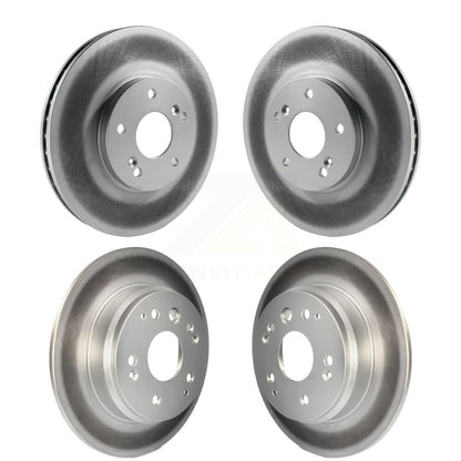Coated Disc Brake Rotors Front Rear Kit For Acura TL