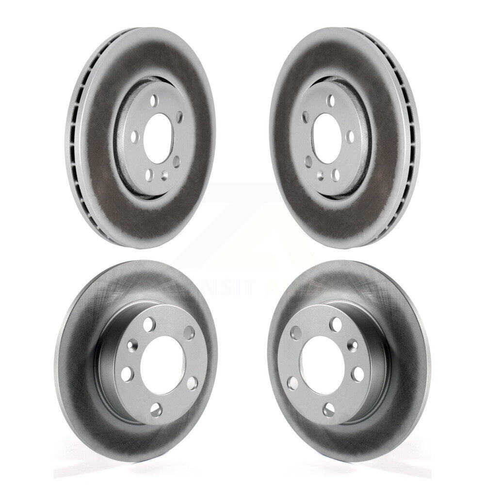 Coated Disc Brake Rotors Front Rear Kit For Volkswagen Jetta Golf Beetle