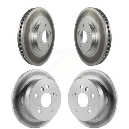 Coated Disc Brake Rotors Front Rear Kit For Toyota Camry Lexus ES330