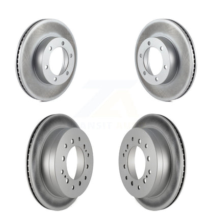 Coated Disc Brake Rotors Front Rear Kit For 2001-2007 Toyota Sequoia