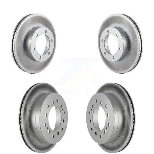 Coated Disc Brake Rotors Front Rear Kit For 2001-2007 Toyota Sequoia
