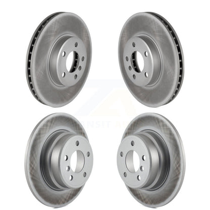 Coated Disc Brake Rotors Front Rear Kit For BMW X5