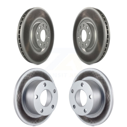 Coated Disc Brake Rotors Front Rear Kit For Audi A6