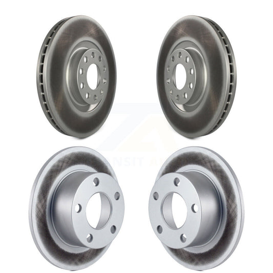 Coated Disc Brake Rotors Front Rear Kit For Audi A6