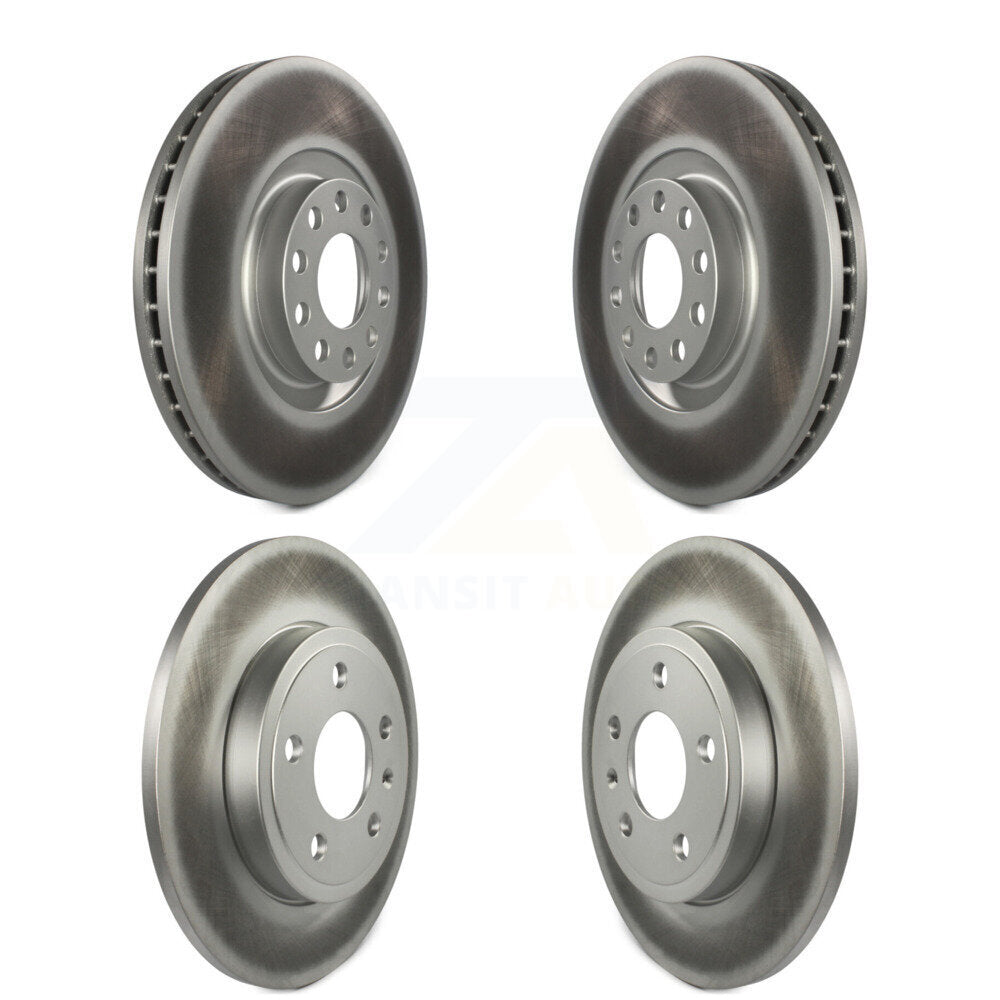 Coated Disc Brake Rotors Front Rear Kit For Audi A4 Quattro