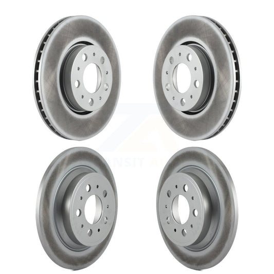 Coated Disc Brake Rotors Front Rear Kit For Volvo S60 XC70 V70 S80