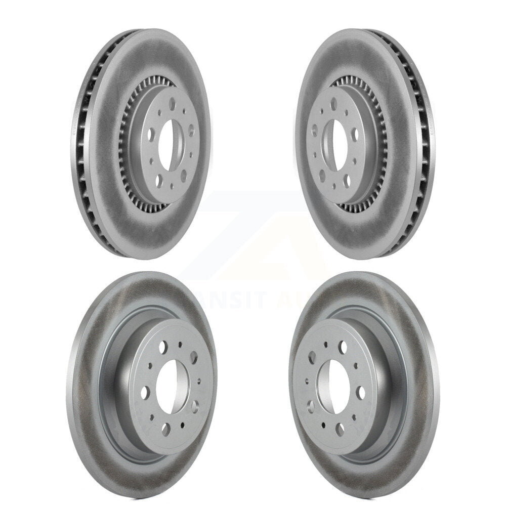 Coated Disc Brake Rotors Front Rear Kit For Volvo S60 XC70 V70 S80