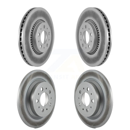 Coated Disc Brake Rotors Front Rear Kit For Volvo S60 XC70 V70 S80
