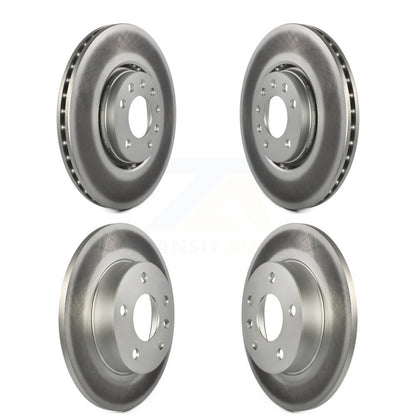 Coated Disc Brake Rotors Front Rear Kit For 2008-2009 Saturn Astra