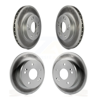 Coated Disc Brake Rotors Front Rear Kit For Honda Civic Acura RSX