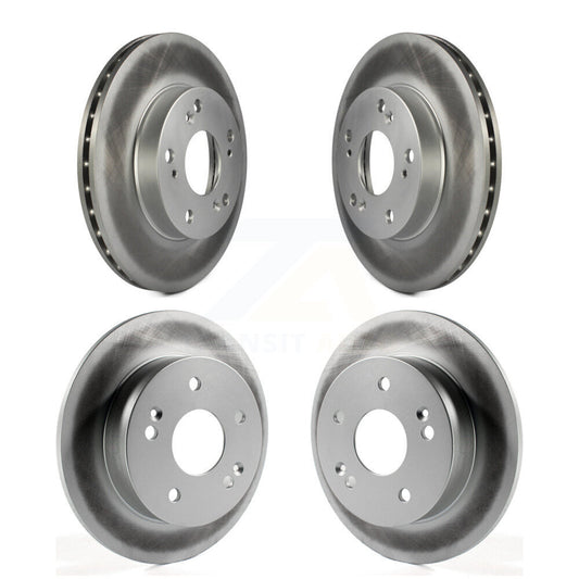 Coated Disc Brake Rotors Front Rear Kit For Honda Civic Acura RSX