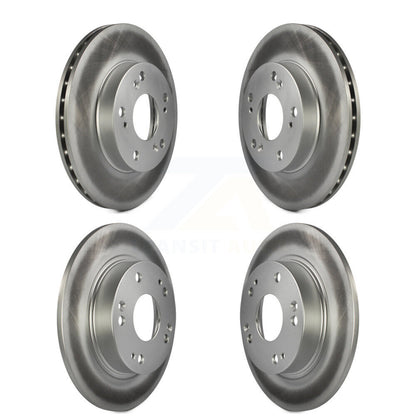 Coated Disc Brake Rotors Front Rear Kit For Honda Civic