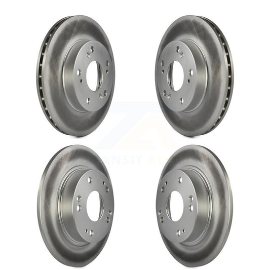 Coated Disc Brake Rotors Front Rear Kit For Honda Civic