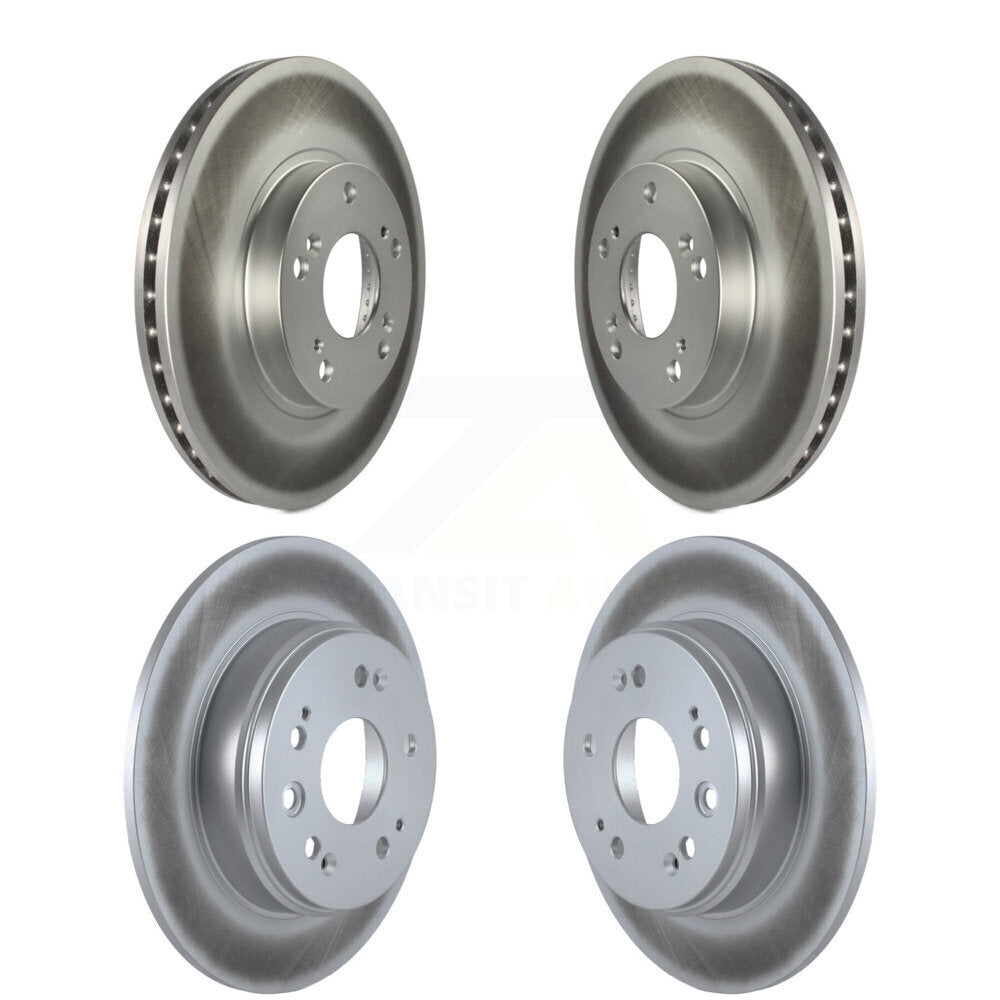 Coated Disc Brake Rotors Front Rear Kit For 2002-2004 Honda CR-V
