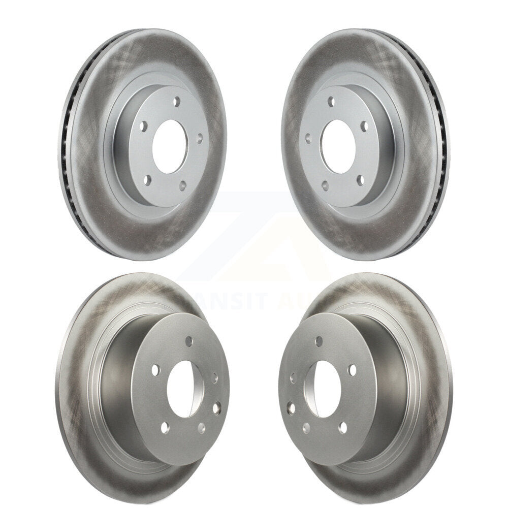 Coated Disc Brake Rotors Front Rear Kit For Nissan Altima