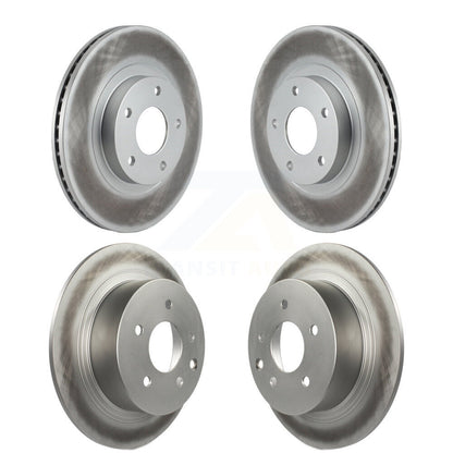 Coated Disc Brake Rotors Front Rear Kit For Nissan Altima