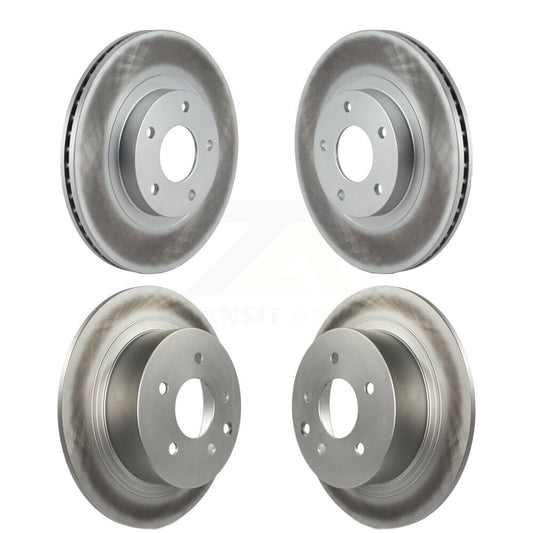 Coated Disc Brake Rotors Front Rear Kit For Nissan Altima
