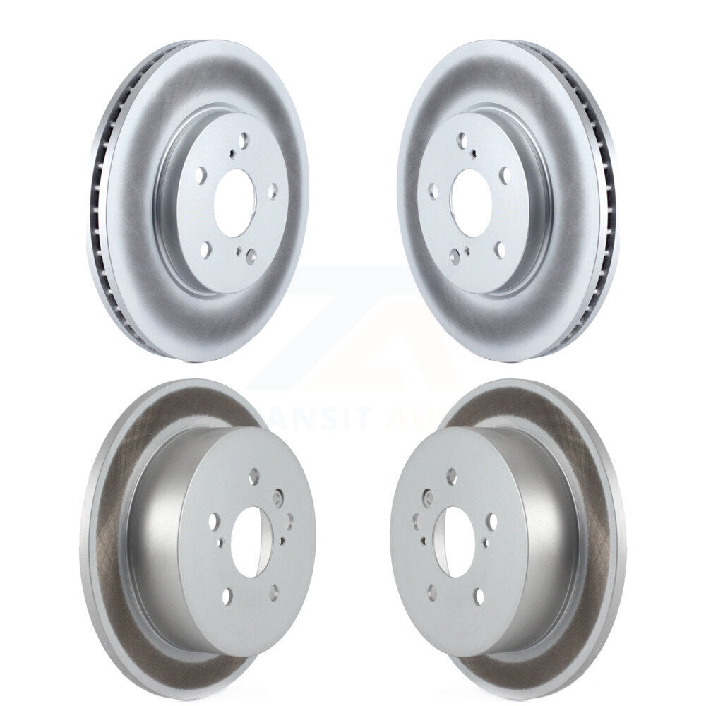 Coated Disc Brake Rotors Front Rear Kit For 2004-2010 Toyota Sienna