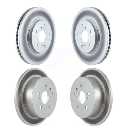 Coated Disc Brake Rotors Front Rear Kit For 2004-2010 Toyota Sienna