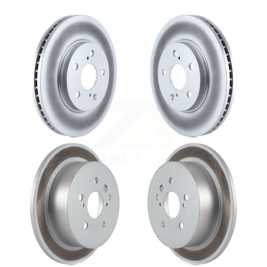 Coated Disc Brake Rotors Front Rear Kit For 2004-2010 Toyota Sienna