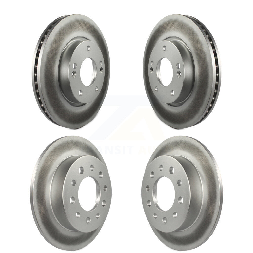 Coated Disc Brake Rotors Front Rear Kit For Hyundai Tiburon