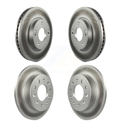 Coated Disc Brake Rotors Front Rear Kit For Hyundai Tiburon