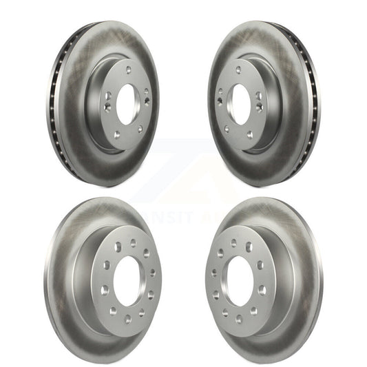 Coated Disc Brake Rotors Front Rear Kit For Hyundai Tiburon