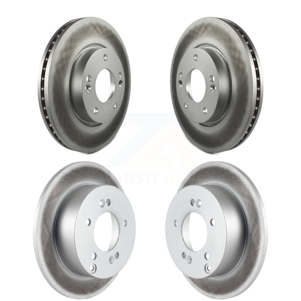 Coated Disc Brake Rotors Front Rear Kit For 2010-2012 Kia Rondo