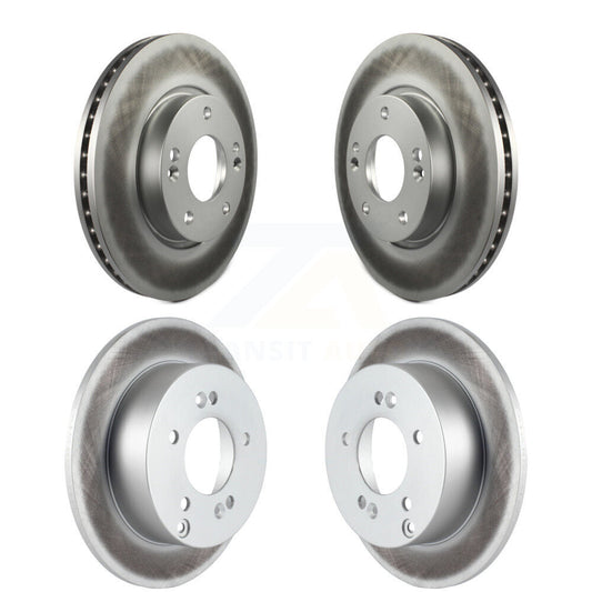 Coated Disc Brake Rotors Front Rear Kit For 2010-2012 Kia Rondo