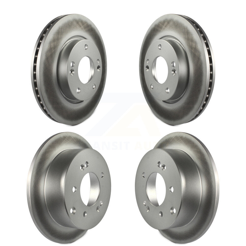 Coated Disc Brake Rotors Front Rear Kit For 2012-2013 Kia Soul