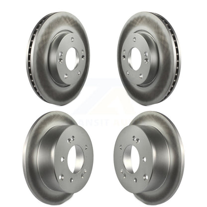 Coated Disc Brake Rotors Front Rear Kit For 2012-2013 Kia Soul