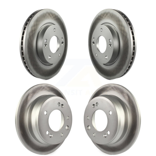 Coated Disc Brake Rotors Front Rear Kit For Hyundai Elantra Tucson Kia Sportage