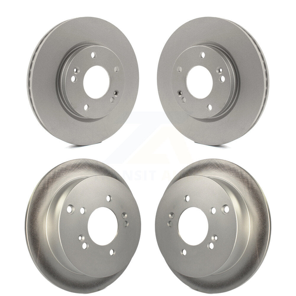 Coated Disc Brake Rotors Front Rear Kit For Hyundai Santa Fe