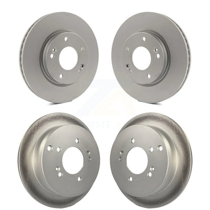 Coated Disc Brake Rotors Front Rear Kit For Hyundai Santa Fe