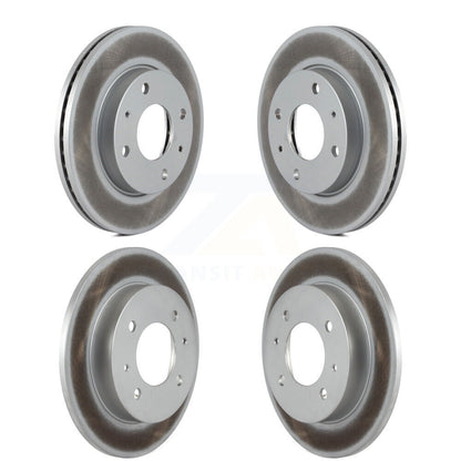 Coated Disc Brake Rotors Front Rear Kit For Hyundai Elantra