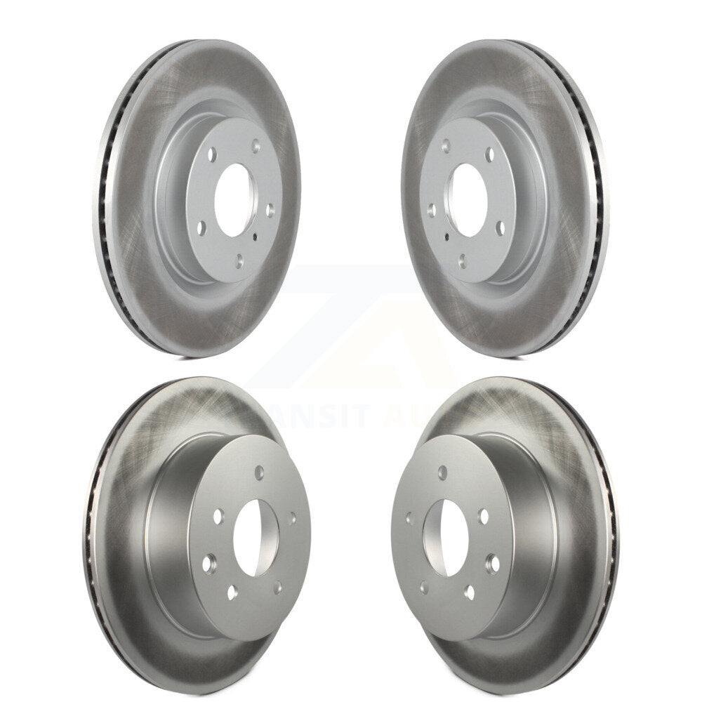 Coated Disc Brake Rotors Front Rear Kit For Nissan 350Z INFINITI G35