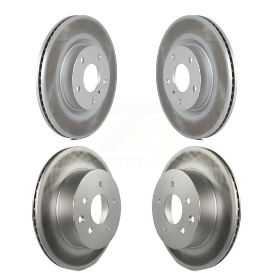 Coated Disc Brake Rotors Front Rear Kit For Nissan 350Z INFINITI G35