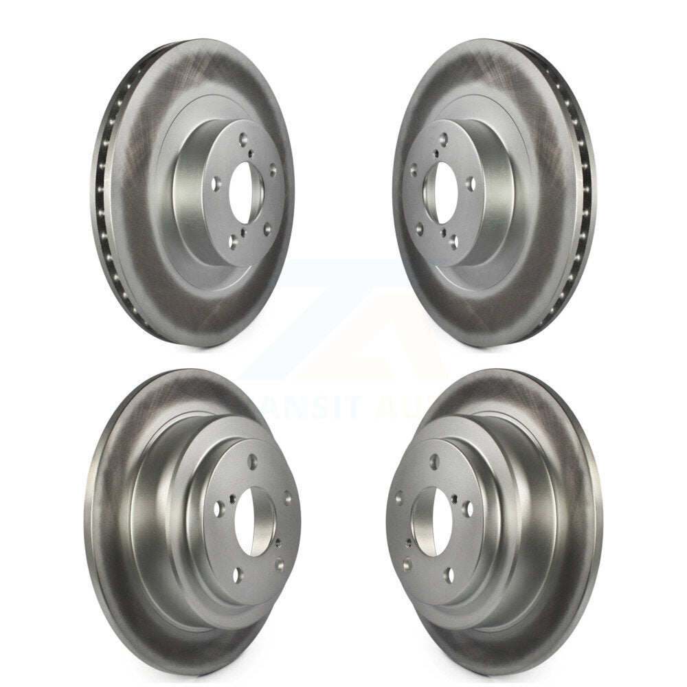 Coated Disc Brake Rotors Front Rear Kit For Subaru Forester Impreza Saab 9-2X