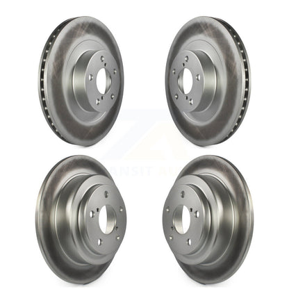 Coated Disc Brake Rotors Front Rear Kit For Subaru Forester Impreza Saab 9-2X