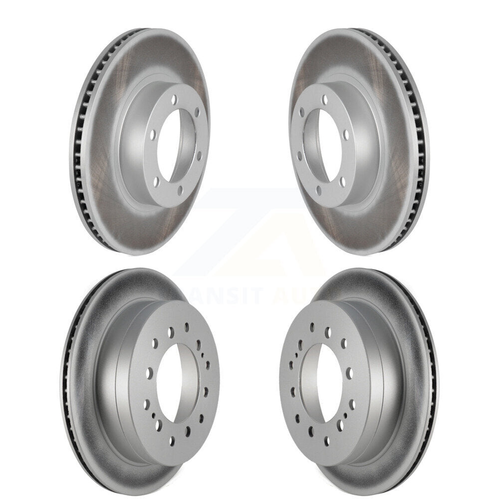 Coated Disc Brake Rotors Front Rear Kit For Toyota 4Runner Lexus GX470