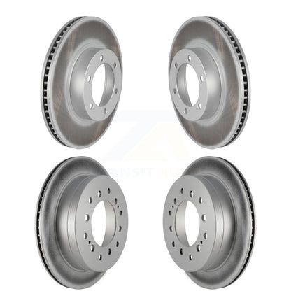 Coated Disc Brake Rotors Front Rear Kit For Toyota 4Runner Lexus GX470